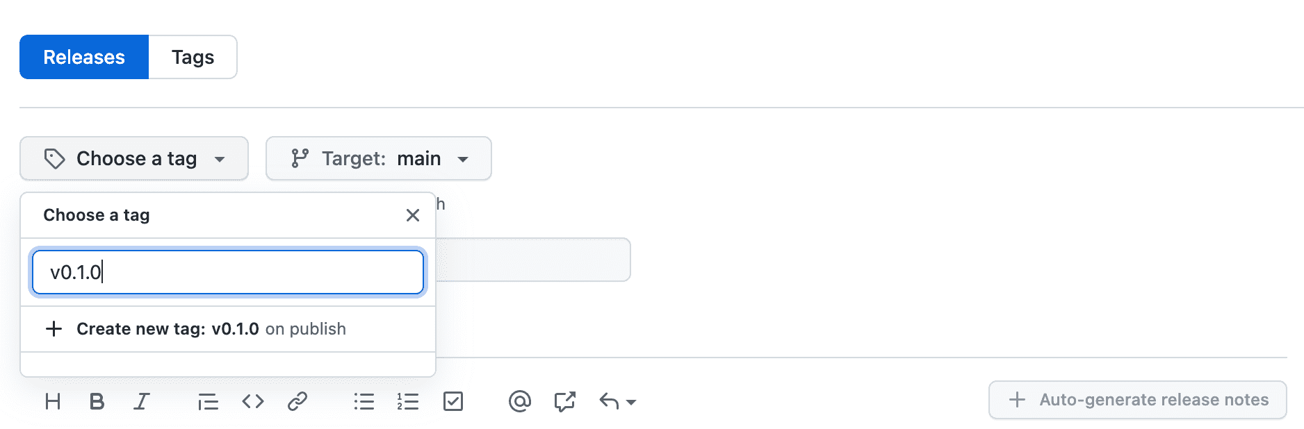 GitHub package versioning