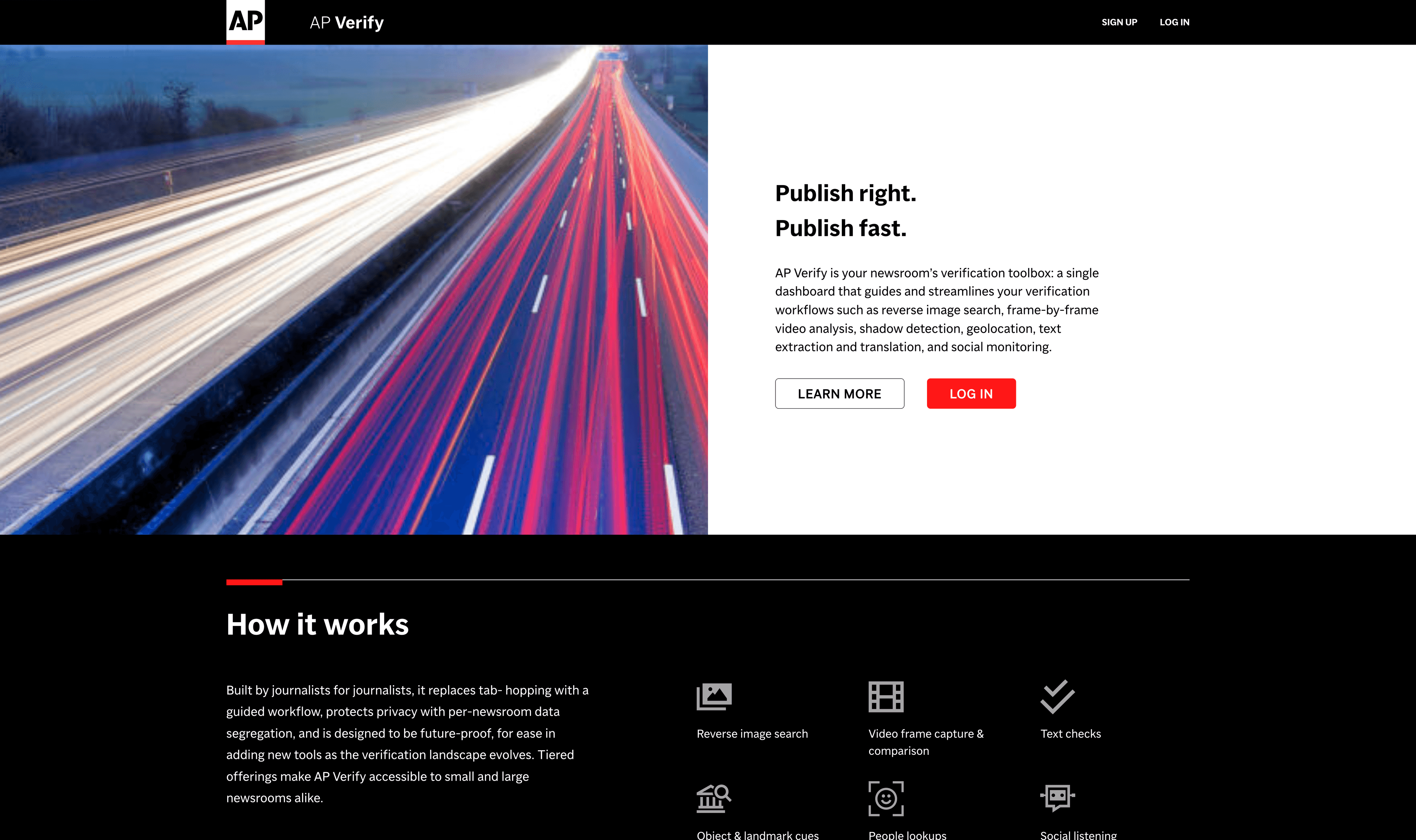 AP Verify Landing Page